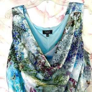 Vibrant blue Lux II dress in 1X. Mint condition.